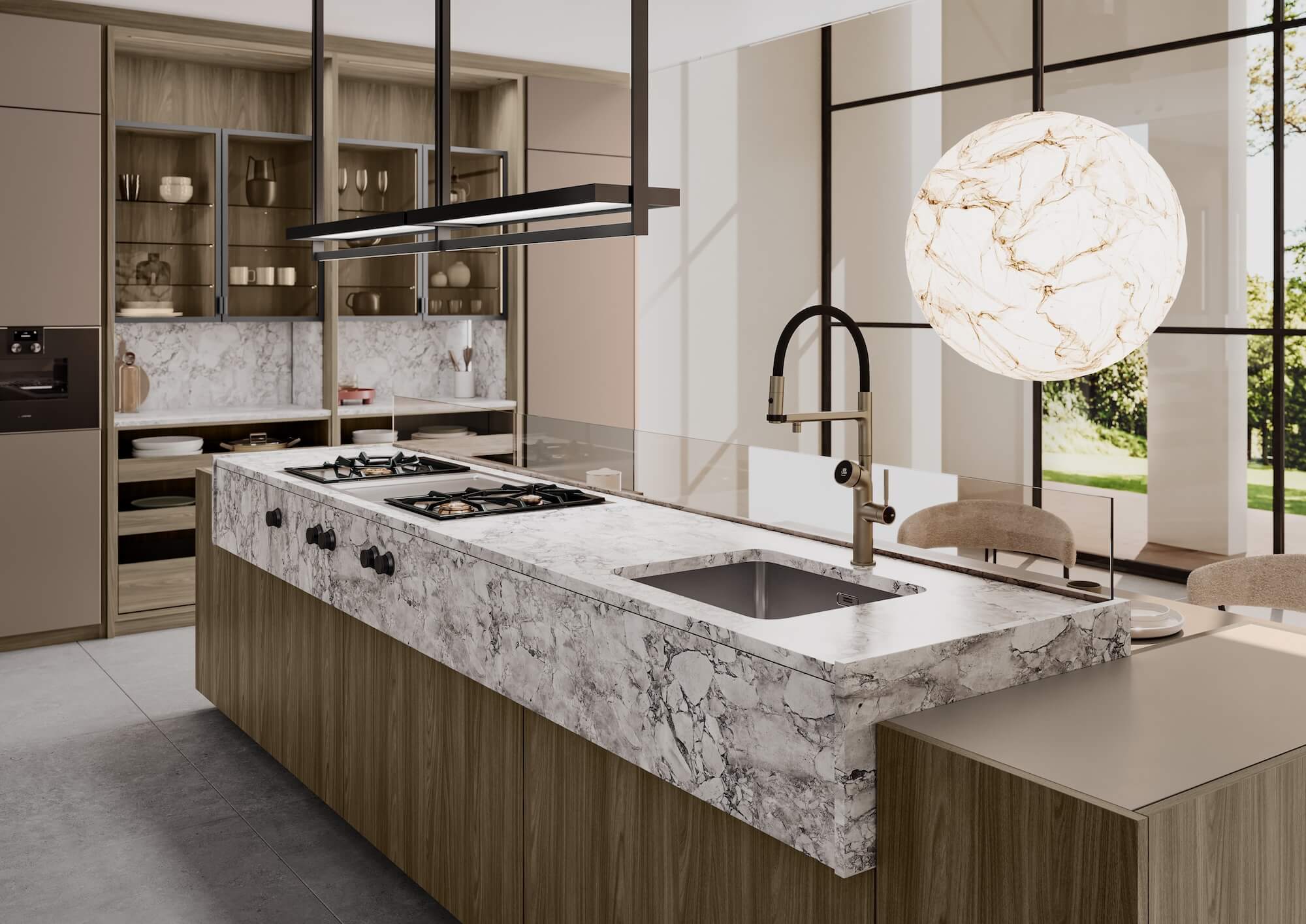 LEICHT-IDEA-Designkueche-Holz-mit-Natursteinoptik