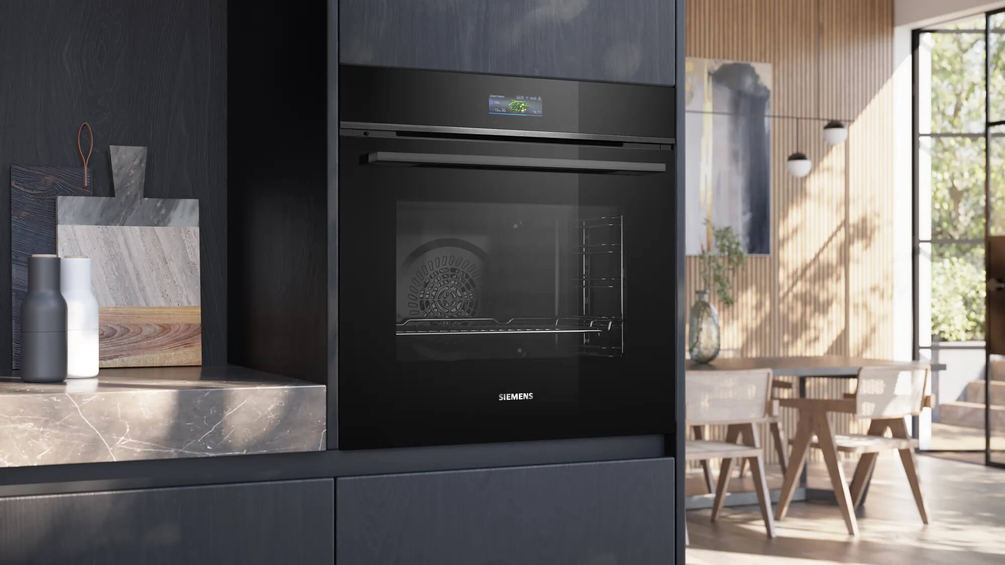 Siemens iQ700 Backofen Schwarz