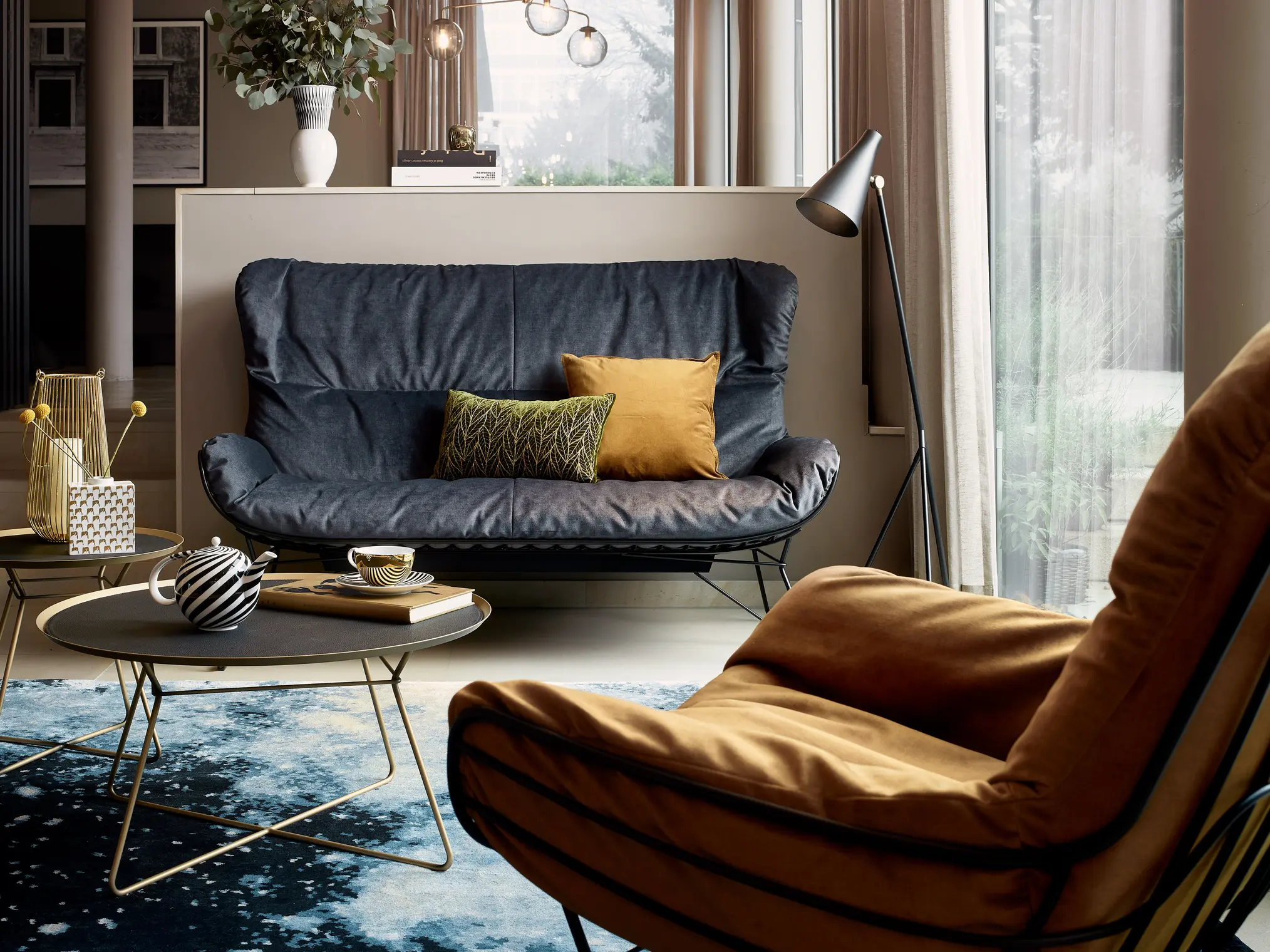 Einrichtungsmarken Freifrau Wingback Bank Polster samt