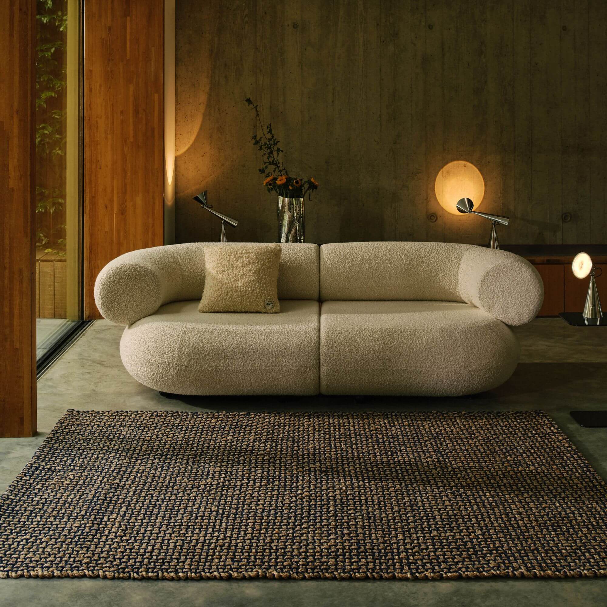Tom Dixon modulares Sofa Stoff Creme